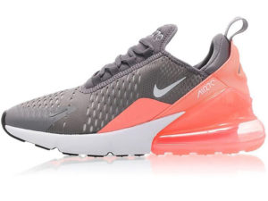 Nike Air Max 270 серые с розовым