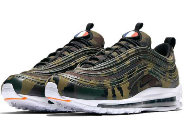 Nike Air Max 97 France зеленый камуфляж (40-45)