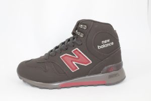 New Balance 1300 нубук с натуральным мехом темно-коричневые (40-45)