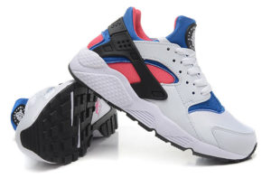 Nike Air Huarache белые с оранжевым (36-40)