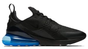 Nike Air Max 270 черные с синим (40-44)