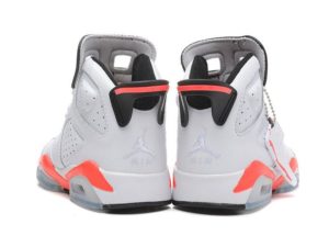 Nike Air Jordan 6 белые с красным (35-45)