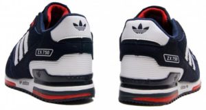 Adidas ZX 750 синие с белым кожа (40-45)