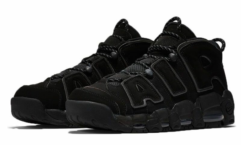 Nike Air More Uptempo черные 40-45