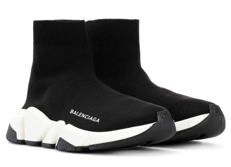 Balenciaga Speed Trainer Black/White черно-белые женские мужские (35-45)