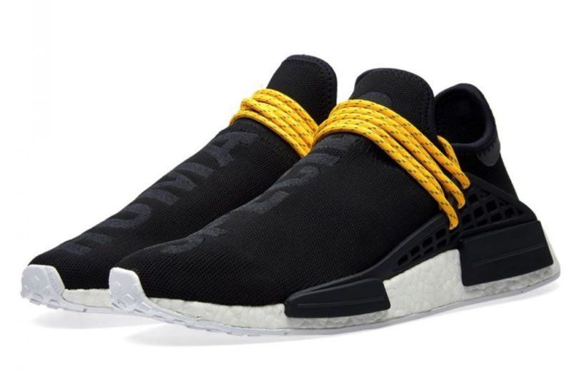 Кроссовки Adidas NMD Human Race черные с желтым (40-44)