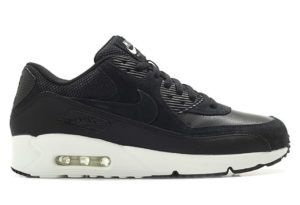 Nike Air Max 90 замша черные с белым (40-44)