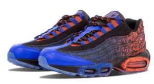 Nike Air Max 95 черные с синим (40-45)