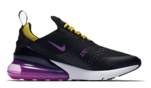 Nike Air Max 270 черные с фиолетовым (35-40)