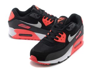 Nike Air Max 90 черные с красным (35-45)