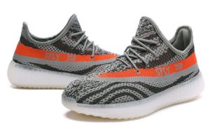 Adidas Yeezy Boost 350 V2 серо-оранжевые (39-44)