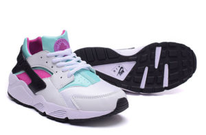 Nike Air Huarache бело-бирюзовые с сиреневым (35-40)