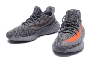 Adidas Yeezy Boost 350 V2 серые с красным (35-44)