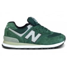 NEW BALANCE 574 ЗАМША зеленые с серым (40-44)