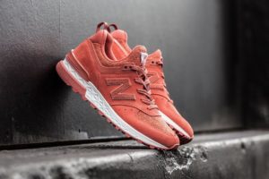 NEW BALANCE 574 замша сетка красные (36-40)