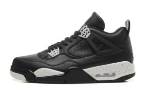 Air Jordan 4 Retro черные с белым кожа (40-45)