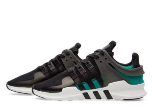 Adidas EQT Support "ADV" черные с зеленым (35-44)