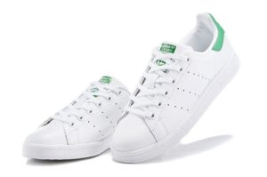 Adidas Stan Smith белые с зеленым (35-44)