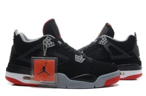 Air Jordan 4 Retro черные с красным (35-45)