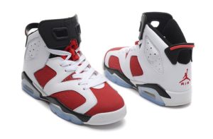 Air Jordan 6 Retro белые с красным (35-44)