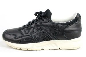 Asics Gel Lyte 5 кожаные черные с белым (40-44)