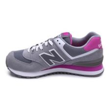 New Balance 574 серые с розовым (36-40)