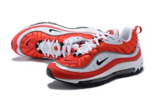 Nike Air Max 98 красные с белым (35-44)