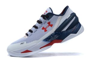 Under Armour Clutchfit Drive Low белые с красным и синим (40-45)