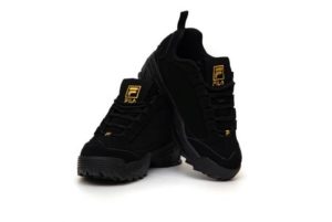 Fila Disruptor 2 black-gold черные с золотым (35-39)