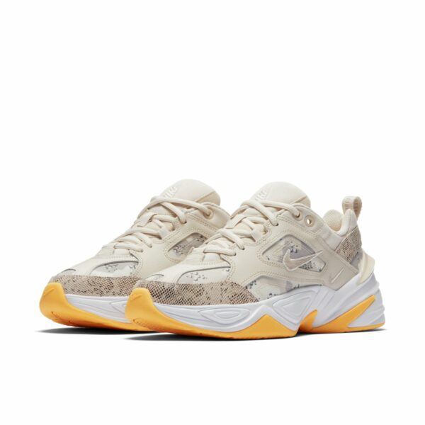 Кроссовки Nike M2K Tekno бежевые с желтым (35-39)