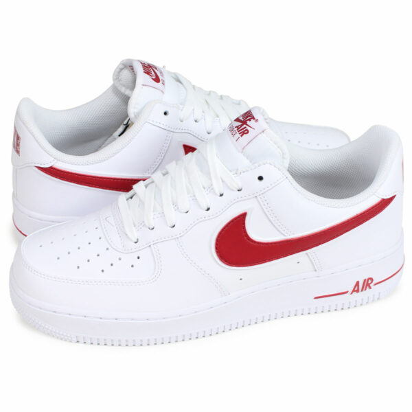 Nike Air Force 1 LV8 белые с красным (35-44)