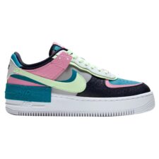 Nike Air Force 1 Shadow черно-бирюзово-желто-розовые (35-39)