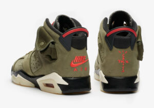 Nike Air Jordan 6 Travis Scott зеленые (40-45)