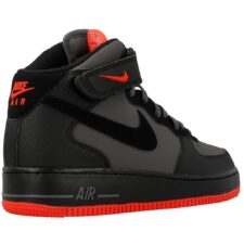 Nike Air Force 1 Mid 07 серые с черным (40-44)