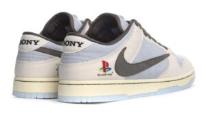 Nike Dunk Travis Scott PLAYSTATION бело-голубые (40-44)