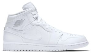 Зимние Nike Air Jordan 1 Retro High с мехом белые (36-45)