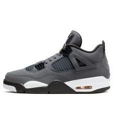 Nike Air Jordan 4 Cool Gray серые кожаные мужские (40-44)