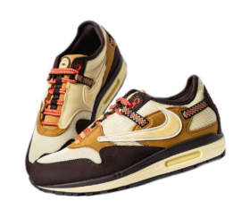 Nike Air Max Travis Scott Baroque Brown коричневые нубук мужские (40-44)