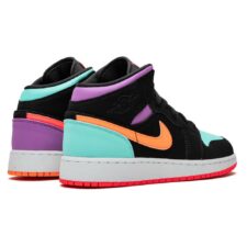 Nike Air Jordan 1 Mid разноцветные нубук женские (36-40)